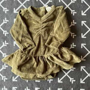 Kate Quinn organic cotton velour skirted bodysuit
